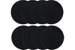 MAKOTO NOBU 8 Stücke Aktivkohlefilter Rund, Biomülleimer Küche Rund Bioeimer Filter, Komposteimer Küche Aktivkohlefilter, für Küchenmüllkomposter Filter