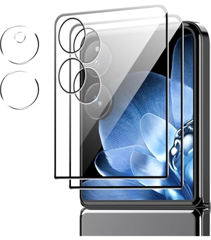 Pellicola Protettiva Per Xiaomi Mix Flip: Kit Completo Con Vetro Temperato 9H + Idrogel + Protezione Fotocamera (2+2+2)