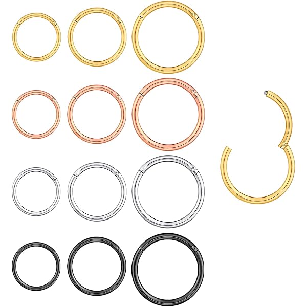 CASSIECA 14G Barres de Nombril Clicker Anneau de Nombril pour Femmes Acier Chirurgical Serpent CZ Papillon Anneau de Ventre Simple Inversé Anneaux de Nombril Piercing Bijoux de Corps Or