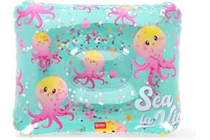 Legami - Coussin de Plage Gonflable, Coussin Confortable et ultraléger pour la Plage, la Piscine et Le Camping, diamètre 40 cm