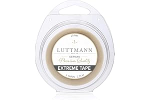 LUTTMANN® Extreme Tape - 25 mm Premium Quality Extreme Hold nastro adesivo Lace front trasparente per sistemi di capelli, parti di capelli, parrucche, Toupets & Extensions