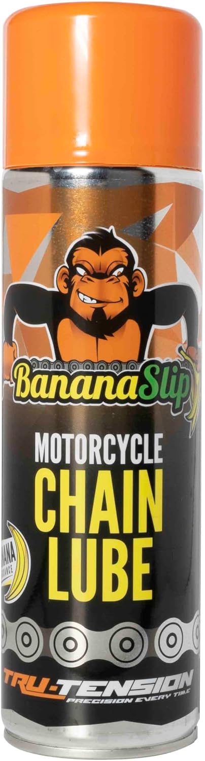 Tru-Tension | BananaSlip Motorcycle Chain Lube | Motorbike Anti-Fling Lubricant | 500ml