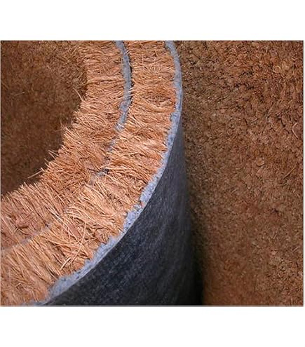 Felpudo De Coco Natural Emmevi Rojo 50x90 Cm - Antideslizante, Resistente A La Intemperie, Rasqueta Para Barro - Fabricado En Italia