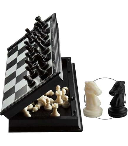 thumbnail image 2 of Yellow Mountain Imports Magnetic Travel Foldable Chess Wallet Set (20-Centimeter) - Portable 2 of 13