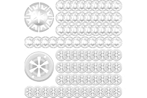 AUBESS 80 sztuk blach zaciskowych do ochrony przed wysoką temperaturą, 30 mm, do mocowania klipsów i znaków termicznych pod maską, dla różnych samochodów, 2 style