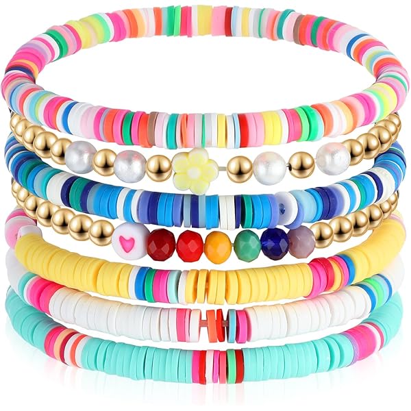 Collana Heishi Stile Surfer Boho – Perline In Argilla Polimerica – Regolabile