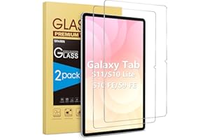 SPARIN für Samsung Galaxy Tab S10 Lite /S10 FE/S9 FE 10,9" und Galaxy Tab S11/S9/ S8 /S7 11" für Panzer Schutz Glas, Schutzfolie Displayschutzfolie mit 9H Härte, 2 Stück