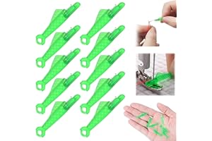 Luylmo Nadeleinfädler, Einfädelhilfe für Nähnadeln Nähmaschinen Zubehör Kunststoff Nähnadeln Einfädler, Nadeleinfädler für Nähmaschinen, Nähmaschinen Zubehör Einfädelhilfe für Handnähen(10 Pcs)