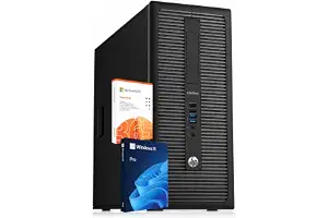 HP EliteDesk 800 G1 SFF - Ordenador de sobremesa, procesador Intel Core i5-4590, 16GB de RAM, Disco SSD de 256GB, WiFi, Bluetooth, Teclado US QWERTY, Windows 11 Pro (revisado)