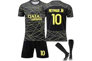 Hereneer Fußballtrikot für Kinder, Nr.7, Nr.10, Nr.30 Fußballtrikots, Trainingsanzug Fussball Jersey, Shorts und Socken Trikot Sets für Erwachsene und Kinder