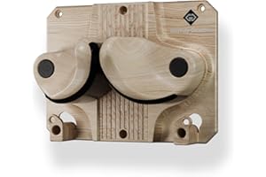 Gravity Grabber - Ultimate Wall Storage Rack for Skis and Snowboards | Damage-Free Storage | Fits Any Ski or Snowboard | (Light Wood, 1)