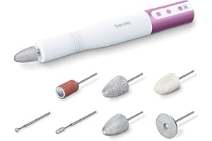 Beurer MP 52 Maniküreset, elektrisches Maniküregerät für präzises Formen und Feilen der Nägel, besonders leistungsstarker Nag