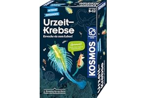 KOSMOS 657871 Urzeit-Krebse, Urzeitkrebse selbst züchten, Experimentier-Set für Kinder ab 8 Jahre, Komplett-Set für Einsteiger mit Eier, Futter, Gefäß, Pipette, weitere Utensilien