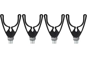 OKVGO 4 szt. uchwyt na wędkę z łbem litery U z gwintem UK M3/8 do kapsułek i kijków bankowych