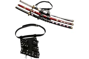 Sword Bag Sword Carry Case Back Strap Waistband for Ninja Hero Cosplay Anime Costume