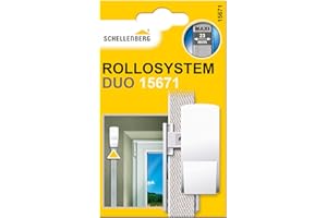 Schellenberg 15671 Guía para cinta con juntas persiana, MAXI DUO PLUS, color blanco