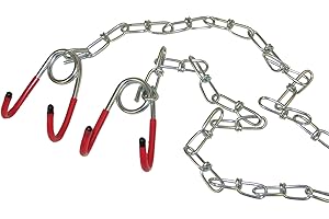 HARREN24 Lot de 2 crochets de plafond - Avec chaînes - Pour le rangement et la réparation de vélo