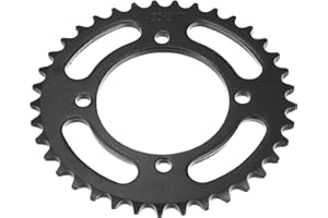 Hihaha 420 Pitch 37 Tooth Motorcycle Chain Sprocket Rear Sprocket/Rear Side for 50cc 70cc 90cc 110cc 125cc Dirt Pit Bike/Durable 76mm ID / 1 Pcs Black
