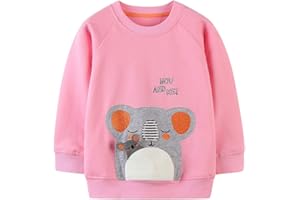 TEDD Sudaderas Niña Unicornio Camiseta Manga Larga 100% Algodón Jersey sin Capucha para Nina 1-12 años