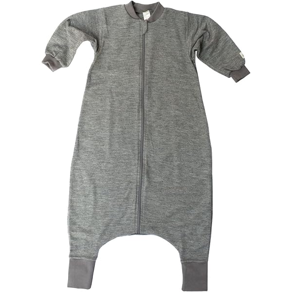 Lilano, Merino Flausch Schlafsack mit Fuß, 100% Wolle (KBA) (Curry/Natur, 74 -80) Baby
