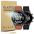 Diruite 4-Pack for Fossil Gen 6(2021)/Gen 5(2019) Screen Protector Tempered Glass for Fossil Gen 6/5 Men's(Women's) Smartwatch [2.5D 9H Hardness][Anti-Scratch][Optimized Version]