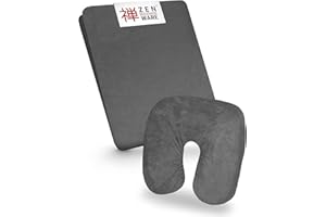 ZEN MASSAGE WARE Zen — Drap Housse Table de Massage et appuie-tête — Housse Table de Massage en éponge pour Tables d'esthétique, de thérapie et de Traitement — Housse de Table Lavable à 60° (Noir)