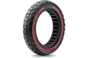 Amitor Pneu Plein 9.5 x 2.125 Pouces, Pneu Increvable 9.5 Pouces, Pneu Trotinette Electrique Antidérapant et Antiusure, 9.5x2.125 Off-Road Roue Pleine Trottinette (Fente 36), 1PCS