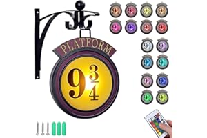 Deluisho Appeso a Parete Luce Notturna, Lampada a Staffa per Film, Luci di Notte, Dotato di telecomando per controllare il colore, Luci Notturne Appese Alla Parete dei Bambini