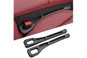 Hurifeng Autositz Lückenfüller 2er Set - Spaltfüller aus Stoff für Fahrer und Beifahrerseite - Universale Sitzlücken Stopper Organizer für Auto SUV LKW (Schwarz)