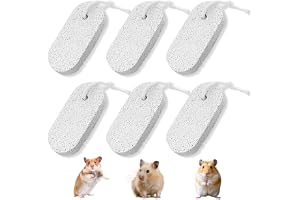 BCHMN 6 stycken tänder slipsten för husdjur mineral molar sten för kanin ekorre hamstrar och andra små husdjur, hamster tillb