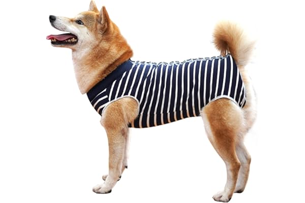 Dotoner Chaleco de recuperación para Perros y Gatos, Protector de heridas Abdominales, Ropa quirúrgica médica para Cachorros(Blue,S)