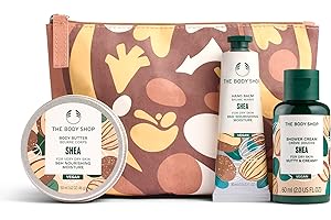 The Body Shop Shea Little Christmas Gift Set (Shower Cream 60ml + Body Butter 50ml + Hand Balm 30ml), Festive Trio with Shea Butter, Nourishing Care for Soft, Smooth & Hydrated Skin, Vegan