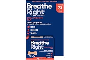 Breathe Right Nasal Strips Tan Strips 72 Strips