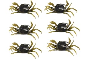 Bopfimer 6 StüCk Krabben Angeln KöDer Set, Simulierte Krabben KöDer KüNstliche Fisch KöDer mit Scharfem Haken, 3D Weiche See KurbelköDer