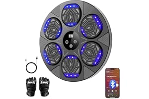 ‎LEUKOLES LeuKoles Music Boxing Machine mit Bluetooth,LED Licht Box Maschine mit Musik mit Boxhandschuhen, Elektronische Boxing Machine zur Wandmontage mit 7 modi
