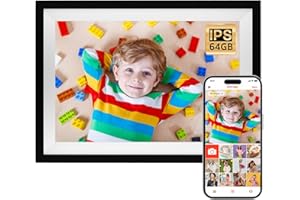 XISKT 64GB Digital Photo Frame,10.1 inch Frameo Digital Picture Frame WiFi, 1280x800 IPS LCD Touchscreen,Auto-Rotate,Slideshow Display, Share Photo or Video Instantly, Best Present for Friends and Family