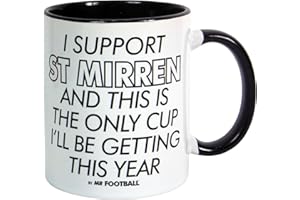 Bomblighters I support St Mirren and This is only cup football mug - merchandise gift for fan