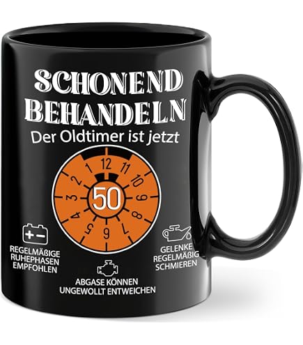 Emaille Tasse „40 Jahre Perfektion“ – 300 Ml, Weiß/schwarz, Personalisierbar, Robust, Für 40. Geburtstag