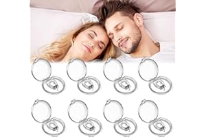 MERWLUKT Anti Ronflement Dilatateur Nasal, Pince Nez Dispositifs Anti-Ronflement, Efficace Anti Ronflement pour Un Sommeil Confortable Et Plus Calme, Réutilisable, 8 Pack