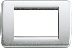 VIMAR série Idea – Plaque Rondo 3 Module métal argent métallisé