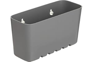 Tatay Estanteria Ducha Sin Taladro Rectangular | Incluye Ventosas | Soporta 1,5 kg | Polipropileno Resiste Humedad | Medida Pequeña | 20 x 8,5 x 11 cm - Modelo Standard - Gris