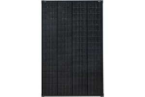 enjoy solar® 170Watt Full Black Edition monocristallin 12 V panneau solaire module solaire noir Mono 170W idéal pour caravane de camping-car de jardin