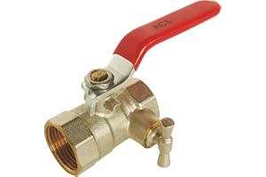 Somatherm for You - Valve con doppia spurgo femminile 15/21 - maniglia piatta reversibile - Passaggio standard - Impermeatura rinforzata con 2 giunti per tetti