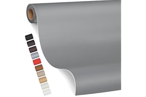 FBKOQKU Patch de Réparation en Cuir, 80 x 200cm Reparation autocollant cuir, Patch Cuir Auto-adhésif rénovation pour Canapé, Siège, Vestes, Artisanat（Gris foncé）