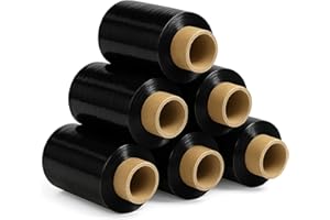 ‎FREIZIEL Freiziel® 6x Mini Rollen 10 cm Stretchfolie 23 my (schwarz)