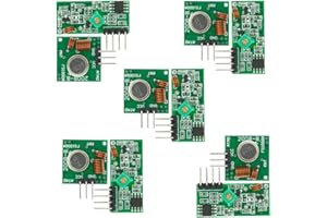DUTTY 433M Transmitter + Receiver Kit High Frequency Super Regenerative Transceiver Module for Burglar Alarm 5 Sets