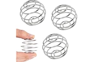 BIPL 3 Stück Edelstahl Protein Shaker, Metall Shaker Ball, Frühling Kugeltyp Blender, Shaker Proteinshake Shaker Kugel, Metall Flaschenmischer, Sport und Fitness für Protein Gemischte Getränke (50mm)