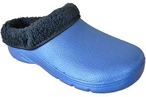 BRIERS LTD Briers Women's Gardening Clog with Removable Fleece Lining, Navy