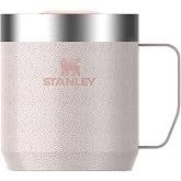 Stanley Classic Legendary Camp Mug Paslanmaz &Ccedil;elik Termos Bardak, 0.35 L, Hammertone Pembe Kuvars