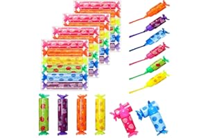 sitarcmin 24 Stück Mini Textmarker für Kinder zur Verwendung in der Schule und bei den Hausaufgaben, 6 Farben Mini Stifte Textmarker Bonbon lustig leuchtstifte Textmarker Klein Set